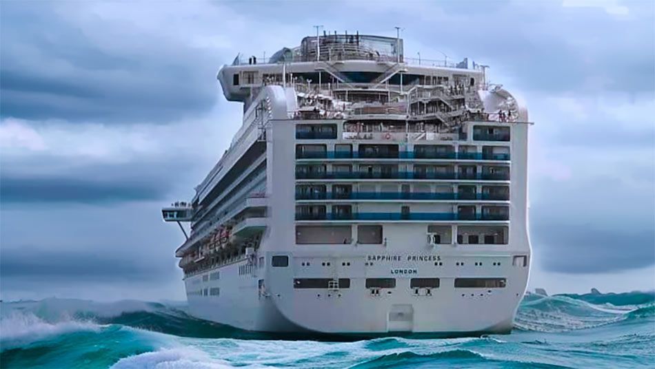 Crucero experimenta multiples interrupciones debido al mal clima