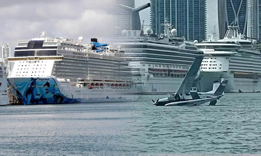 Un hidroavión se estrelló cerca de la terminal de cruceros de Miami