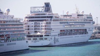 El crucero MSC Armonia retenido en Barcelona