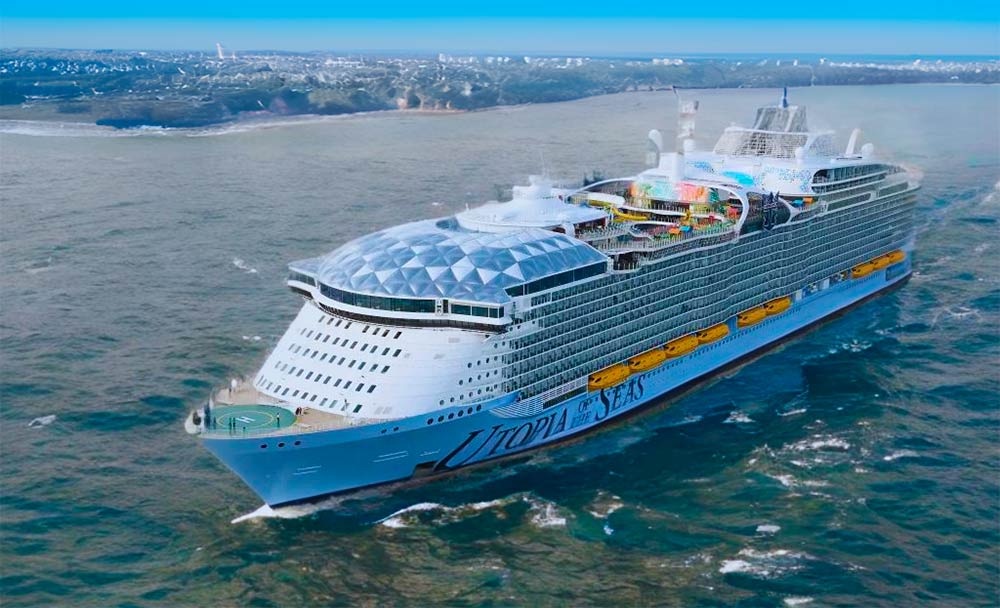 Utopía of the Seas llega a Estados Unidos para su primer viaje